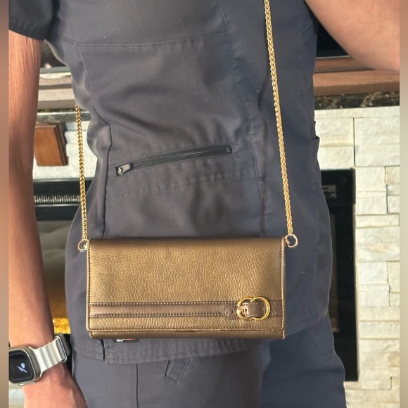 Gucci Marmont Chain Flap Leather Wallet ~ GUC - Picture 5 of 16